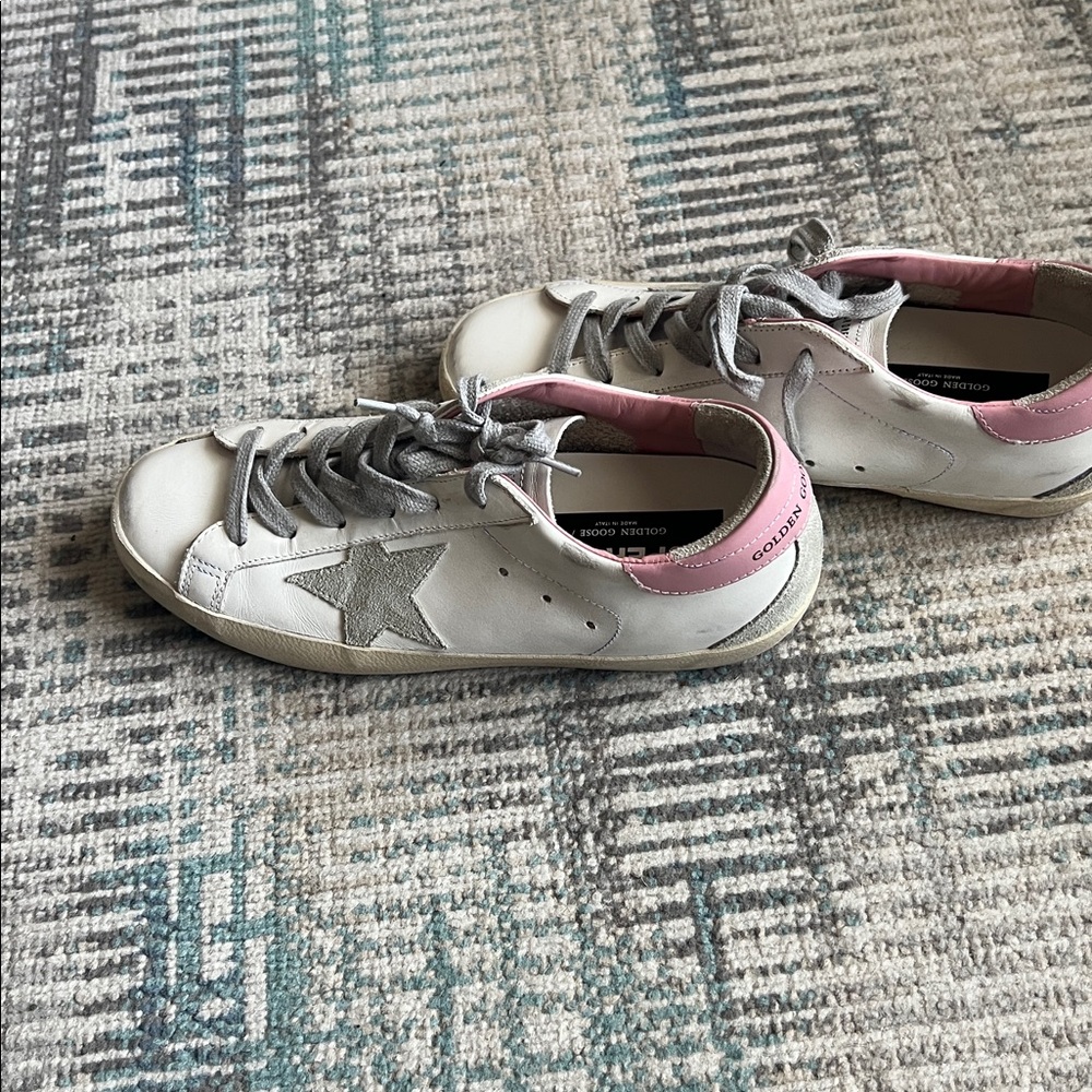 Golden Goose Super-Star Sneakers White Pink EU 39 Made in Italy - Picture 6 of 6